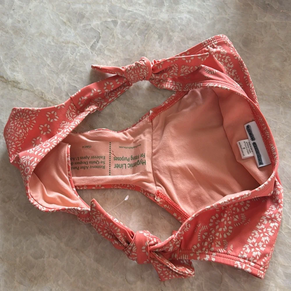 Robin‎ Piccone Isla Tie Side Bikini Bottoms in Terracotta SZ Small NWOT